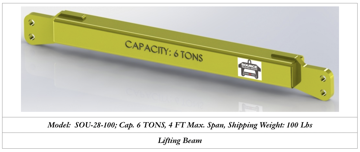 6 tons capacity lifting beam for sale ontario