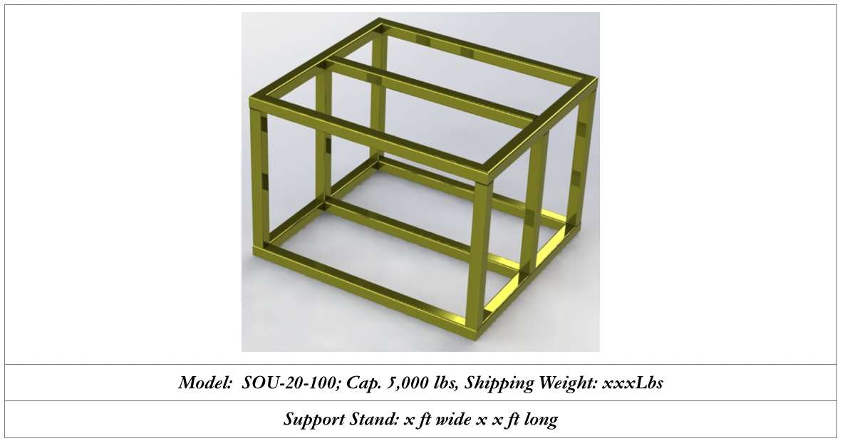 5000 lbs capacity support stand